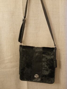 Aqua Madonna Black Crossbody Shoulder Bag